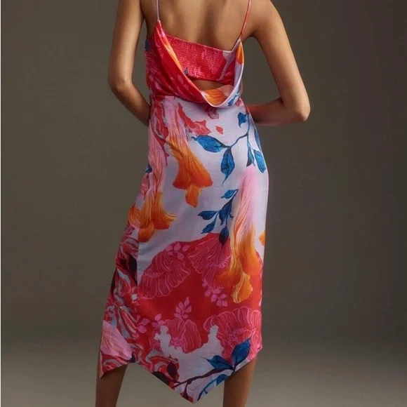 midi dress with smocked bodice Hem&Thread Smocked Bodice Midi Dress – 710 Mercantile